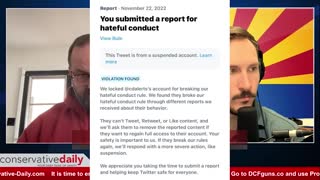 Conservative Daily: Twitter Ban and Personal Accountability, Double Standard For Leftists
