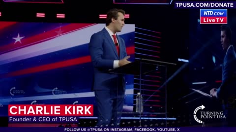 TPUSA founder Charlie Kirk opening speech at AMFEST 2023