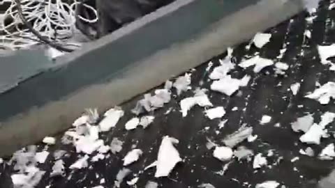 Plastic PVC sheet crushing washing line / machine