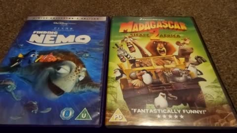 Finding Nemo And Madagascar Escape 2 Africa (UK) DVD Unboxing
