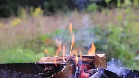 Campfire Outdoor Fireplace | with Campfire Fireplace Sounds