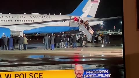 Biden landed in Poland & then… someone fell out of Air Force One