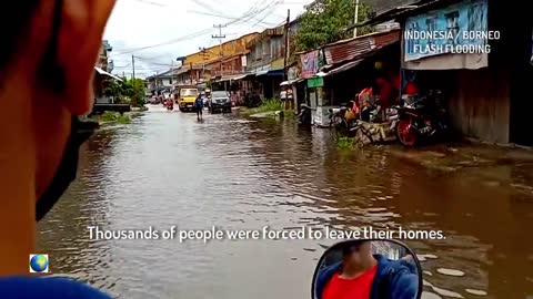 In Indonesia, the city was under water: Thousands of people left their homes