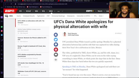 Dana White Slapping His Wife And?