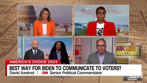 Axelrod says that to reach voters, Biden must confront Trump in a 'colloquial' way