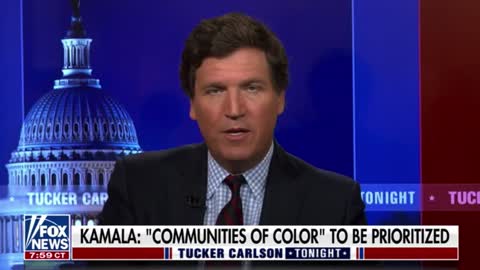 Tucker Carlson blasts Kamala for falsely claiming that "communities of color" would be prioritized for Hurricane Ian relief