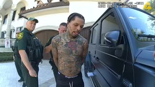 Body cam footage of the boxer GERVONTA DAVIS being arrested for domestic violence