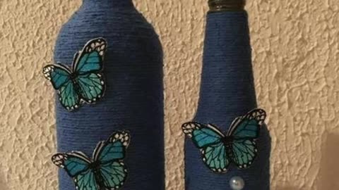 old bottle decoration/artistic new home decoration reuse bottle craft ideas