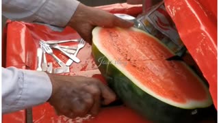 Amazing Watermelon Cutting Indian Street Food