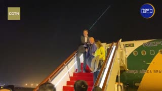 Brazil's Lula da Silva arrives in China