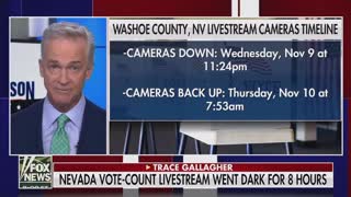 Nevada vote count live stream mysteriously went dark for eight hours.