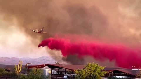 Air tankers used to extinguish Arizona fires