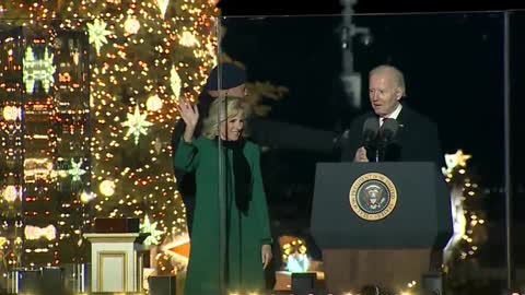 Biden Decides To Take Mic With Him Off Stage In Bizarre Stunt