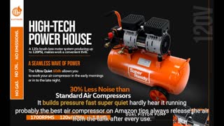 SuperHandy Air Compressor 6.3 Gal Tank Fill in-Overview