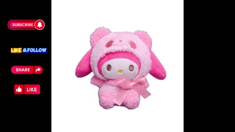 12cm Sanrio Cartoon Plush Toy Kawali Kuromi Hello Kitty My Melody Cinna