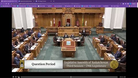 Nadine Wilson at Sask legislative assembly Dec 1, 2022