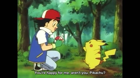 Pikachu is happy for Ash