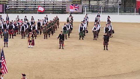 Scottish Fest - Bagpipes at the Stadium - Closing and Exit