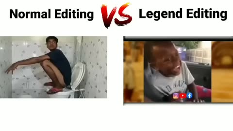 Normal Editing Vs legend Editing 😂 Funny meme viral video Boys vs girls memes# girls vs boys memes