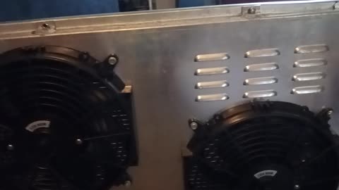 Custom Radiator install 4BT Cummins Dodge