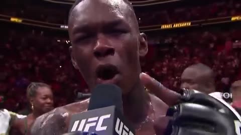 Israel Adesanya Octagon Interview - UFC 287