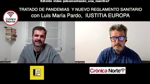Abogado Luis María Pardo, presidente IUSTITIA EUROPA. Tratado de Pandemias (12/2023)