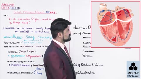 LEC#22 BLOOD PUMPING ORGAN (HEART)