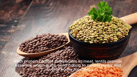 Lentils are a great source of plant-based protein and are high in fiber.