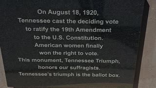 Women, and the right to vote, Tennessee 1920