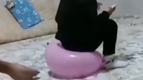Funny cute baby laughing