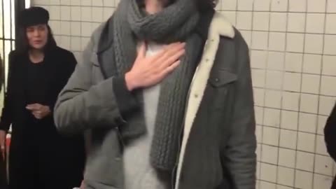 When Hozier performed "Take me to Church" underground at a subway station.