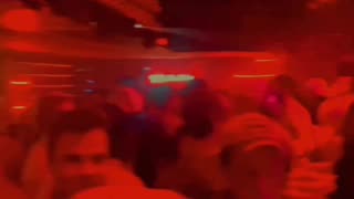 Blond in club having fun