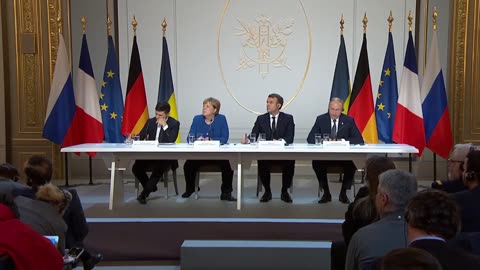 Joint news conference following a Normandy format summit, December 10, 2019