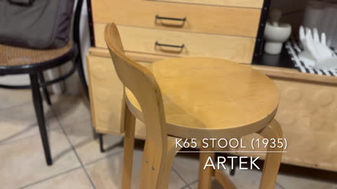 High Chair K65 Stool (1935) by Alvar Aalto for Artek