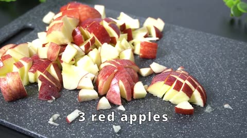 Dessert in 5 minutes! Just puff pastry and apples