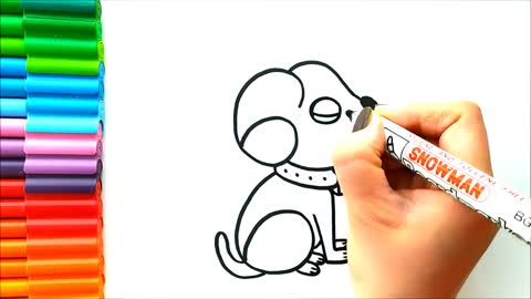 How To Draw a Cute Dog Very Easy
