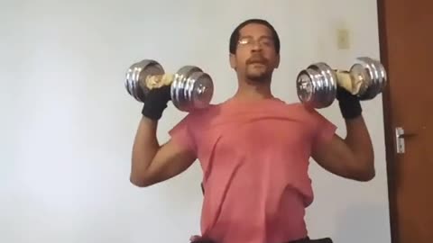 Military Press Shoulder Workout With Dumbbells At Home (22 March 2023)