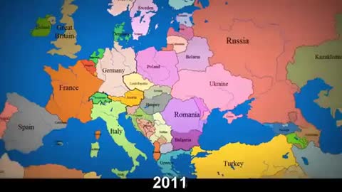 How the Borders of Europe Have Changed of the Decades