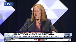 Attorney general nominee Kris Mayes thanks Arizona Democrats on election night