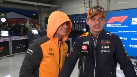 I hated Max yesterday. Norris congratulates Verstappen