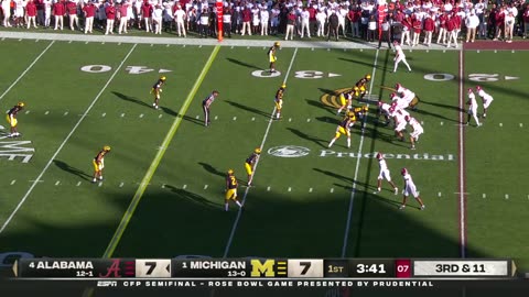 Michigan vs Alabama Highlights 2024 Rose Bowl (Alabama Radio Call)