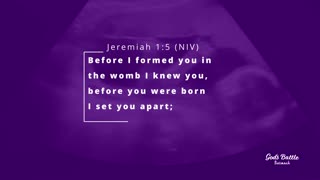 Jeremiah 1:5 (NIV)