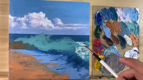 How to Paint Waves / Acrylic Painting / Correa Art