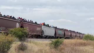 All aboard! Here comes another train load of Illegal aliens....