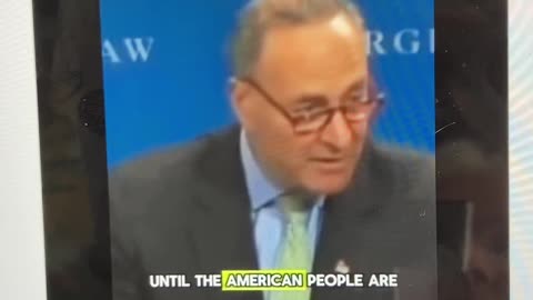 Schumer calling ILLEGALS .. ILLEGALS