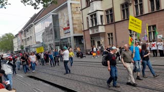 Demonstration der Corona-Maßnahmen-Gegner am 07.05.2022 in Freiburg, https://t.me/damals_wie_heute_fuer_immer