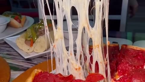 How REAL CHICAGO STUFFED PIZZA is made! #deepdishpizza #pizza #food #lasvegas #foodchallenge