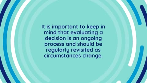 KB Entertainment welcomes you to the 7th Chapter on Decision Making: Evaluating the Decision!