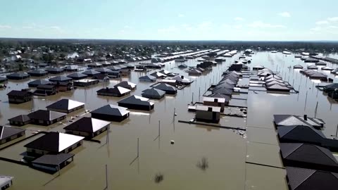Extreme flooding swamps Russia's Orenburg region
