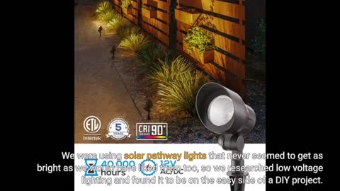 LEONLITE 8-Pack 3CCT Low Voltage LED Landscape #Spotlight-Overview
